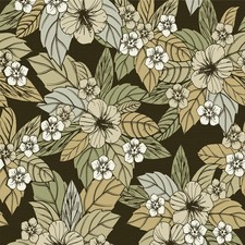 Papier peint floral vert - papier, x