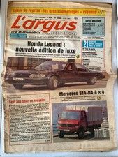 L'ARGUS du 9/05/1991; Les cotes de 1983 à 1990/ Honda Légende/ Mercedes 814 DA