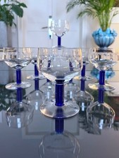 Verres à pied Art Déco en