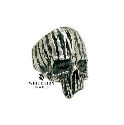 Bague homme biker tête - homme, de