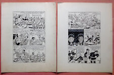 René Bertolo Planche Originale Gus Gaetan 12 Gendarme Bd petit format SER Chott