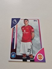 CARTE TOPPS PREMIER LEAGUE 2025/2026 MANUEL UGARTE #207 MANCHESTER UNITED NEUVE 