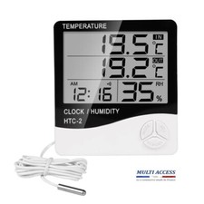 Thermomètre Hygromètre Intérieur / Extérieur Digital Sonde Filaire Station météo