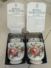 Paire de  Cuit Oeufs   Egg Coddlers ROYAL WORCESTER  TBE + boite  Angleterre