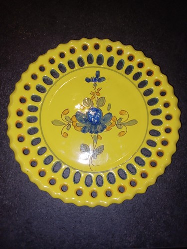 Assiette ajourée faïence - assiette,