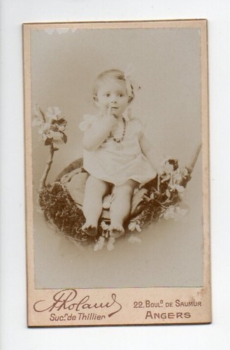 Cdv bébé photographe - cdv:, a