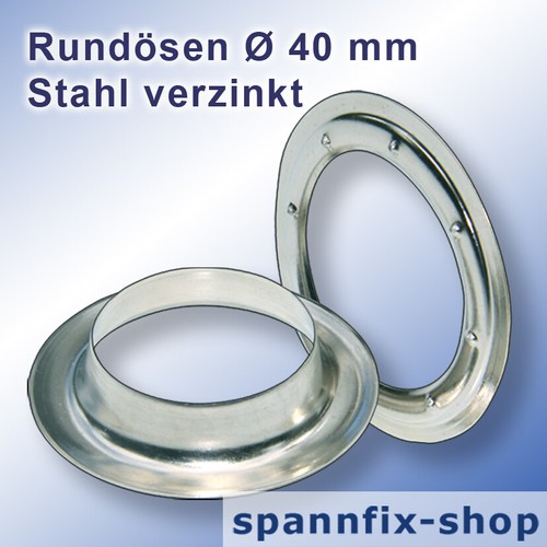 Oeillets ronds mm acier - 40,