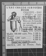 EAU CHAUDE SUR EVIER APIAD