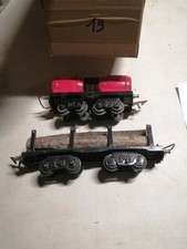 Lot De 2 Wagons Bois Et Vin