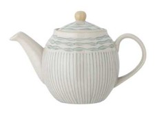 Bloomingville Théière Érable Bleu Céramique Vaisselle 0.9 L Pot avec Couvercle