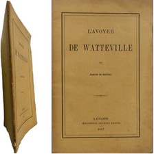 L'avoyer Rodolphe de Watteville 1867 Armand de Mestral Suisse Berne 