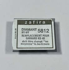 NOS ZAFIRA 5812 Diamant GARRARD KS 40 Replacement New Diamond Stylus Boxed
