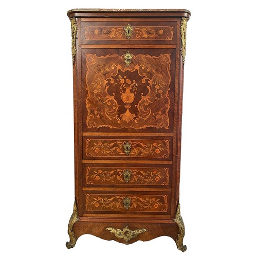 Secrétaire bois marqueté - en,