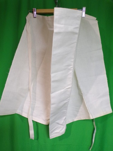 Ancien tablier coton blanc - ancien,