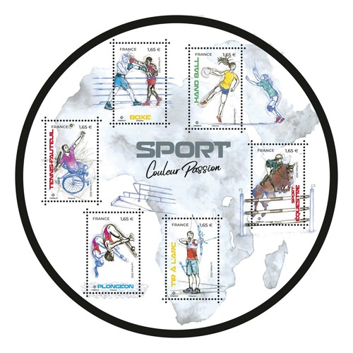Timbre france f5588 sports - france, f5588**