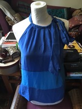 Kookai Top Bleu En Soie