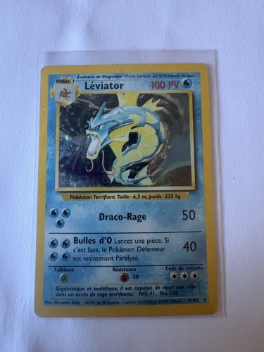 Carte pokemon leviator - carte,