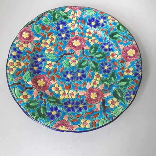 Assiette emaux longwy lot - de,