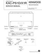 Manuel De Service Pour Kenwood