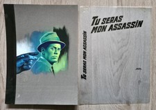 RARE GOUACHE ORIGINALE MICHEL GOURDON pour L'AVENTURIER TU SERAS MON ASSASSIN