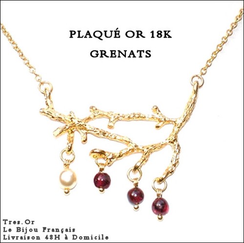 Plaqué 18k grenats - plaquÉ, &