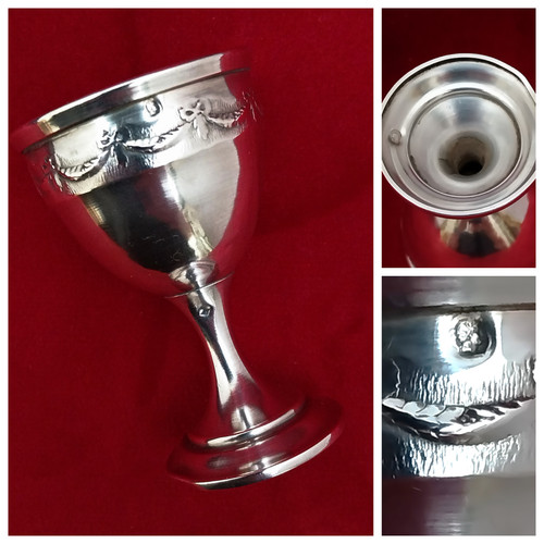 Coquetier argent massif - argent,