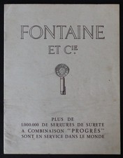 Catalogue 1951 FONTAINE & Cie