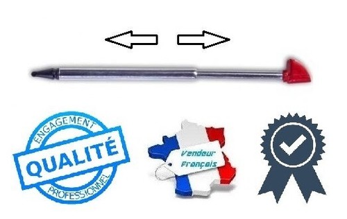 Stylet rétractable rouge - rouge, pour