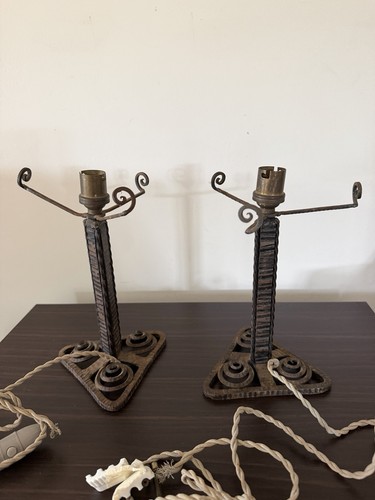 Paire pied lampe art - pied,