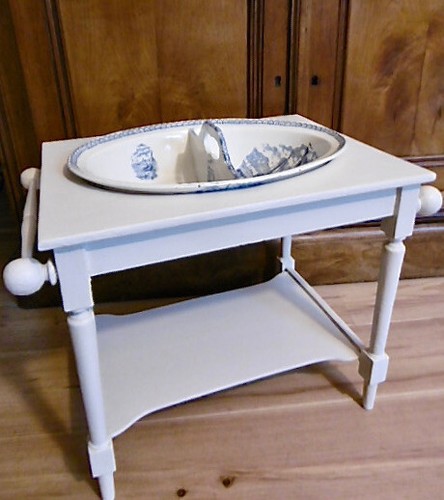 Table toilette bois - table,