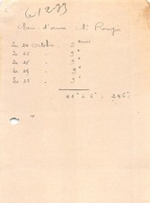 1933 M. ROUGIER   FACTURETTE