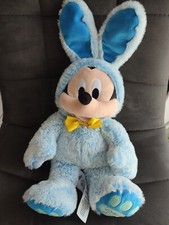 Doudou peluche mickey deguisé lapin bleu disneystore 2021 etat neuf