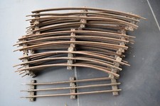11 RAILS DROITS COURBES 3 RAILS ECART. O TRAVERSE BOIS MODELISME FERROVIAIRE