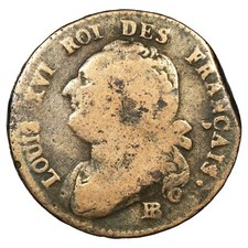 France louis xvi deniers - france,