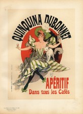 Affiche Art Nouveau Quinquina Dubonnet Chat Maitres De L'Affiche 109