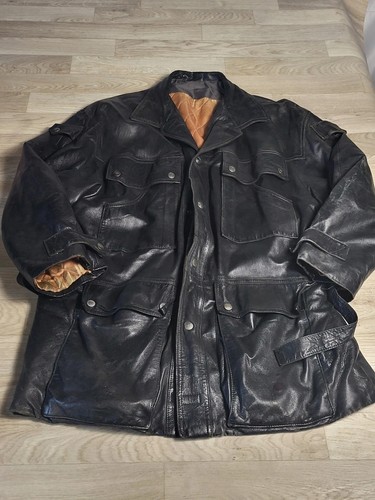 Blouson veste cuir - blouson, vintage