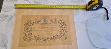 DIPLOME  MEDAILLE Argent Gendarmerie 1889 Société Centale Chasseurs Braconnage