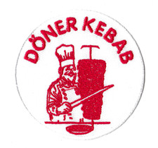 Patche döner kebab patch écusson thermocollant broderie restaurant snack Turc