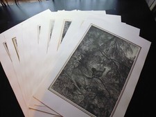 lot de 11 gravures de 1862 à