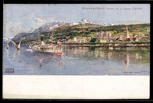Cpa évian les bains - cpa, Évian-les-bains
