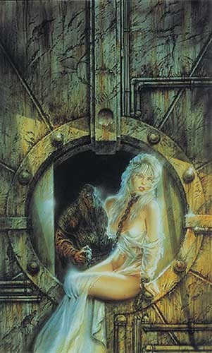 Luis royo fille assise - royo,