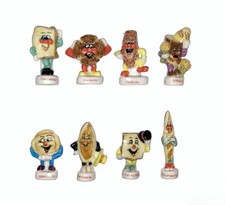 Série complète de 8 fèves La ronde des pains 1999