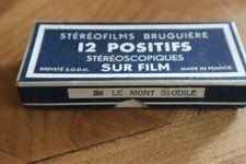 12 positifs stereoscopiques sur film STEREOFILMS BRUGUIERE LE MONT ST ODILE