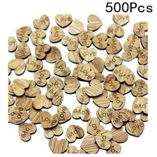  500 Pcs Deco Mariage Table Decoration Ornements La Saint-Valentin Bois