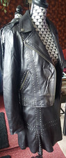 Tailleur veste jupe cuir - tailleur,
