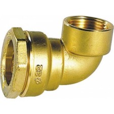 Coude laiton pour PE diamètre