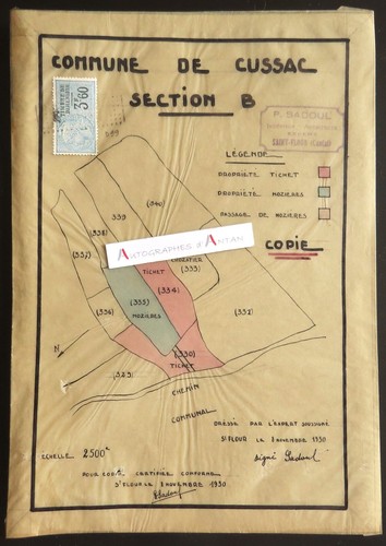 Cussac cantal plan - cussac,