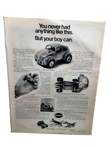 1971 cox baja bug toy - baja,