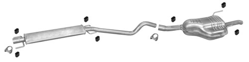 Pot échappement pour opel - d'échappement,