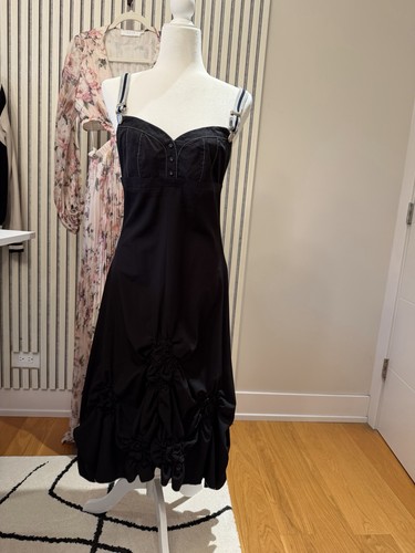 Cop copine black midi - black,